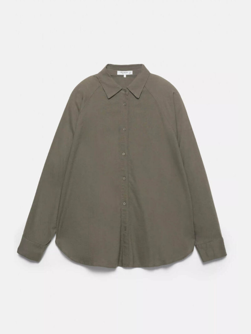 Rustic linen blend shirt